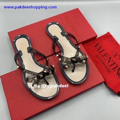 ٻҾ2 ͧԹ : Rockstud Metallic Jelly Flat Thong sandal ԨԹ ҹ˹ѧ ش