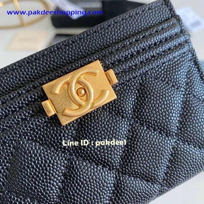 ٻҾ2 ͧԹ : Chanel Boy Card Holder original ҹ˹ѧ 紤´ ҹ͹