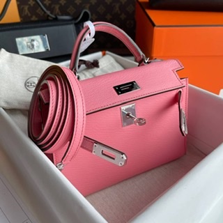 ٻҾ2 ͧԹ : HERMES MINI KELLY ROSE CONFITI Ch&#232;vre Leather 20cm ҹش