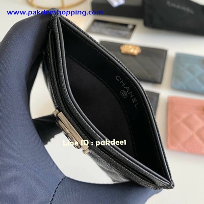 ٻҾ3 ͧԹ : Chanel Boy Card Holder original ҹ˹ѧ 紤´ ҹ͹