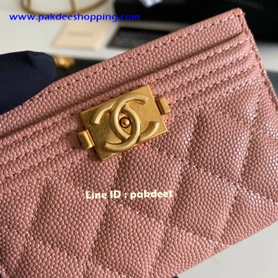 ٻҾ3 ͧԹ : Chanel Boy Card Holder original ҹ˹ѧ 紤´ ҹ͹