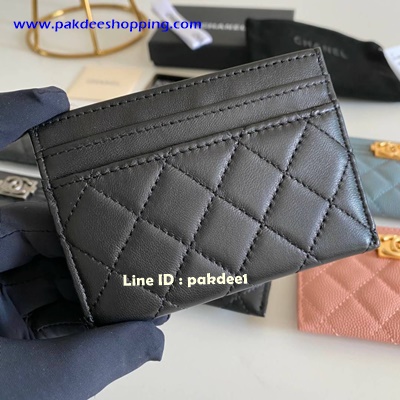 ٻҾ3 ͧԹ : Chanel Boy Card Holder original ˹ѧ ҹ¹´ ͹