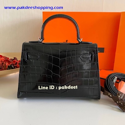 ٻҾ3 ͧԹ : Hermes kelly Croco skin mini Hiend size 20 cm ҹ˹ѧ ´͹