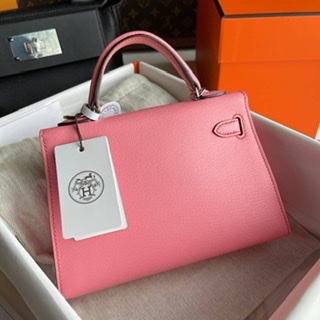 ٻҾ3 ͧԹ : HERMES MINI KELLY ROSE CONFITI Ch&#232;vre Leather 20cm ҹش