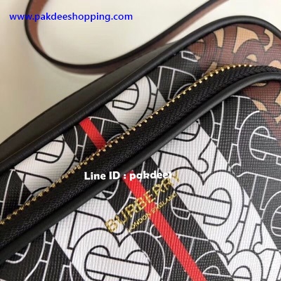 ٻҾ4 ͧԹ : Burberry Monogram stripe crossbody bag Hiend size 20 cm ҹ˹ѧ ҹ͹