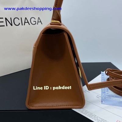 ٻҾ4 ͧԹ : Balenciaga Hourglass medium leather shoulder bag  Hiend size 23 cm ҹ˹ѧ ҹ͹