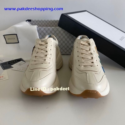 ٻҾ5 ͧԹ : Rhyton Gucci logo leather Sneaker Original ҹҡ ͹ͧش