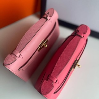 ٻҾ5 ͧԹ : HERMES MINI KELLY POUCH 20 CM ROSE AZALEE