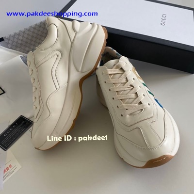 ٻҾ6 ͧԹ : Rhyton Gucci logo leather Sneaker Original ҹҡ ͹ͧش