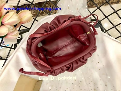 ٻҾ6 ͧԹ : Bottega Veneta Pouch small leather clutch Hiend Size 22 cm ҹ˹ѧ ´͹