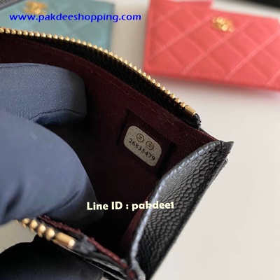 ٻҾ6 ͧԹ : Chanel Turquoise Zip Card original ˹ѧ ҹ¹´ ͹ ҹôش